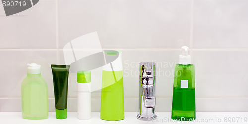 Image of Green vials