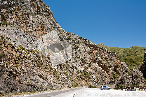 Image of road in canyon