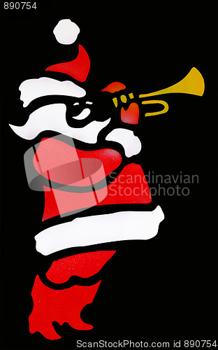 Image of Santa with Trumpet