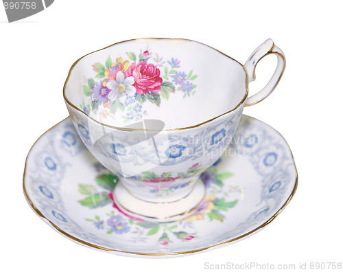 Image of Antique Cup and Saucer 