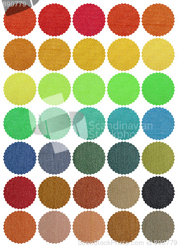 Image of Textile color chart