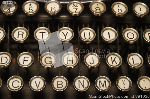Image of Antique Typewriter Keys