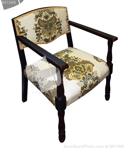 Image of Antique Floral Chair