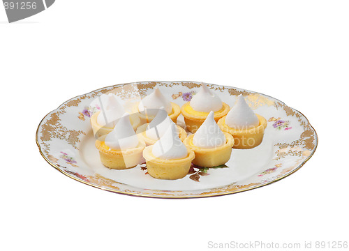 Image of Lemon Meringue Tarts on a Plate