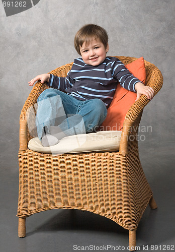 Image of Boy in the armchair