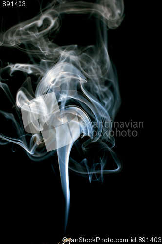Image of cloud of real incense smoke