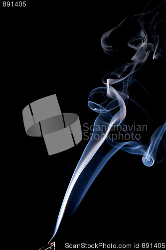 Image of real twisting smoke