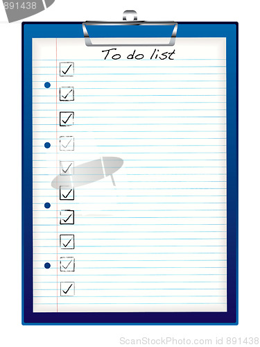 Image of clip board to do