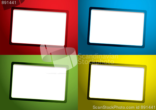 Image of set business card template