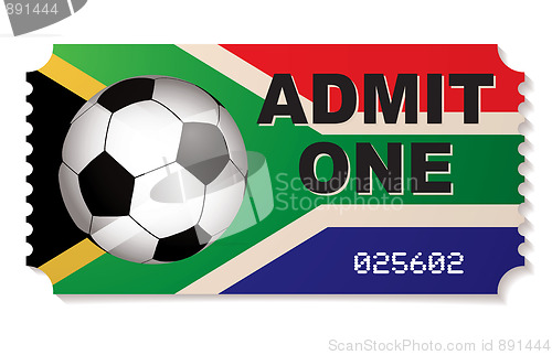 Image of south africa football ticket