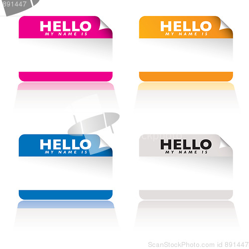 Image of Hello my name is variation