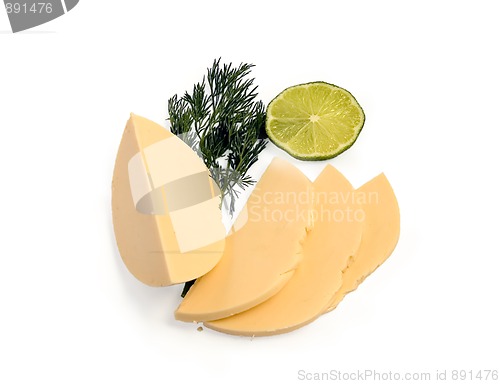 Image of Cheese with dill and lime