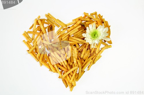 Image of Heart of potato fries