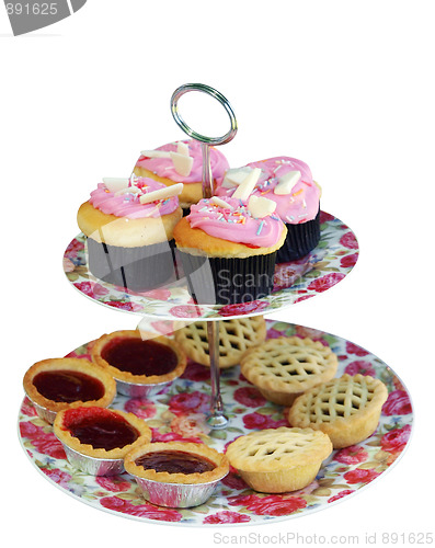 Image of Plate of Cakes and Tarts 