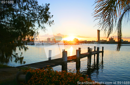 Image of Sunset Over Broadwater