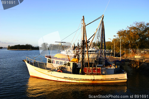 Image of Trawlers At Sunset