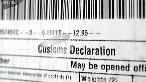 Image of Customs declaration