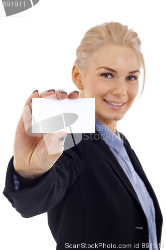 Image of  presenting business card