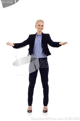 Image of  woman welcoming