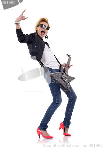 Image of energic rock star