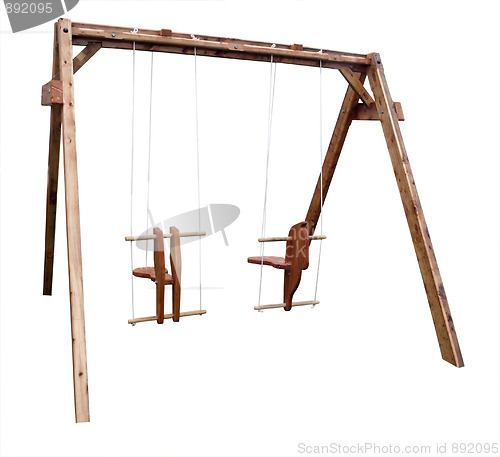 Image of Wooden Swing Set 