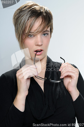 Image of Girl with glasses