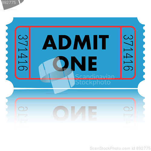 Image of Admit One Ticket