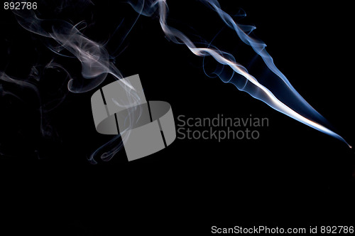 Image of real smoke abstract design