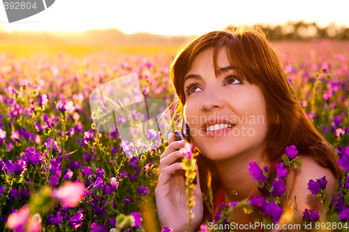 Image of Girl talking on cellphone