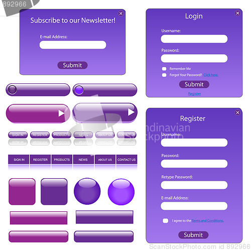 Image of Purple Web Template