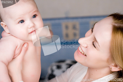 Image of baby and mother