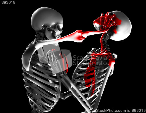 Image of Fighting Skeletons