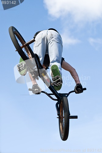 Image of BMX Bike Stunt Aerial