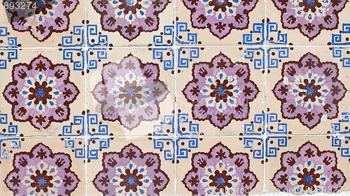 Image of Portuguese glazed tiles 096