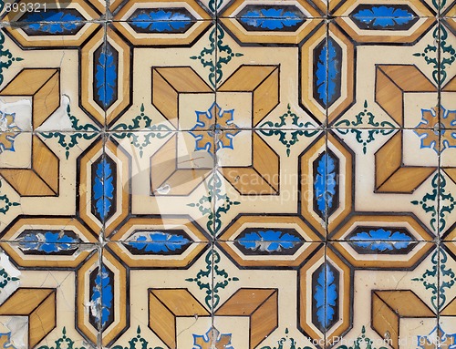 Image of Portuguese glazed tiles 124