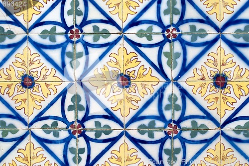 Image of Portuguese glazed tiles 014