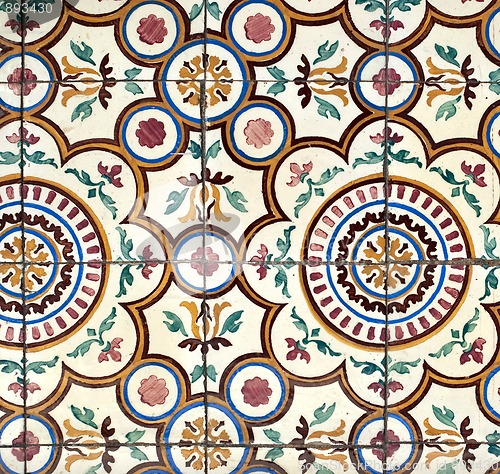 Image of Portuguese glazed tiles 021