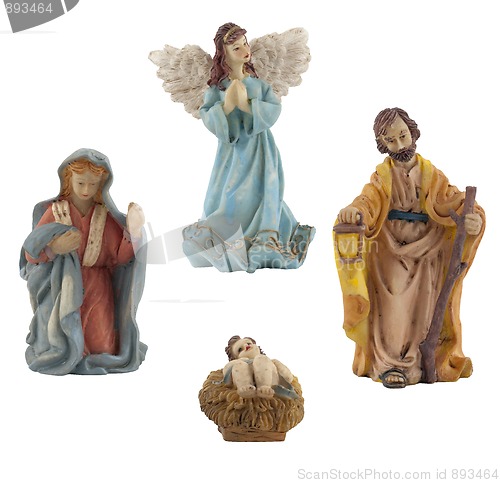 Image of Jesus, Mary, Joseph and the Angel