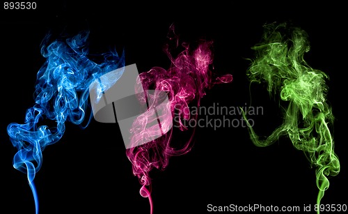 Image of Abstract colorful smoke