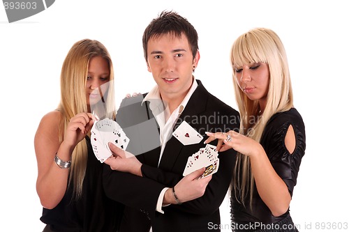 Image of Magician make performance cards