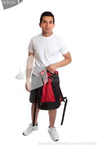 Image of Student carrying backpack