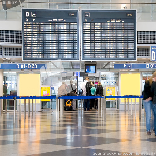 Image of airport check-in