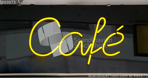 Image of neon sign cafe