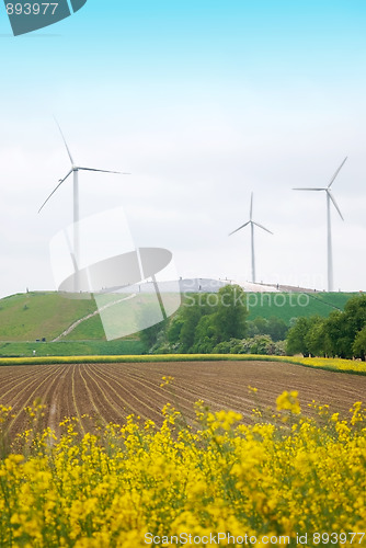 Image of wind turbines