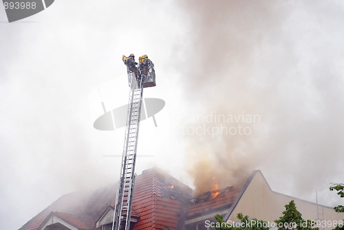 Image of firemen ladder