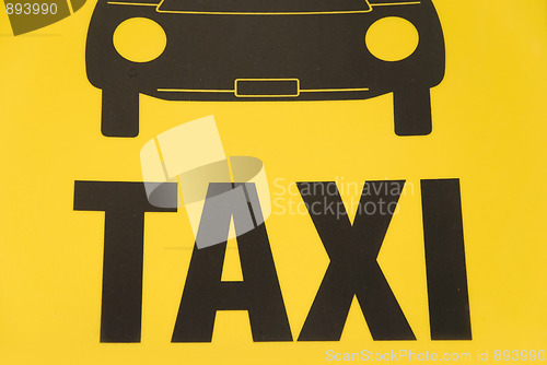 Image of taxi sign