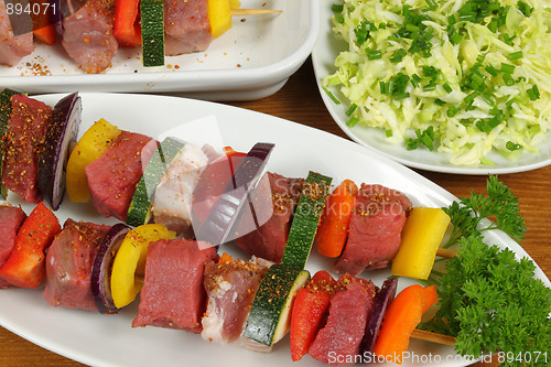 Image of Meat and salad