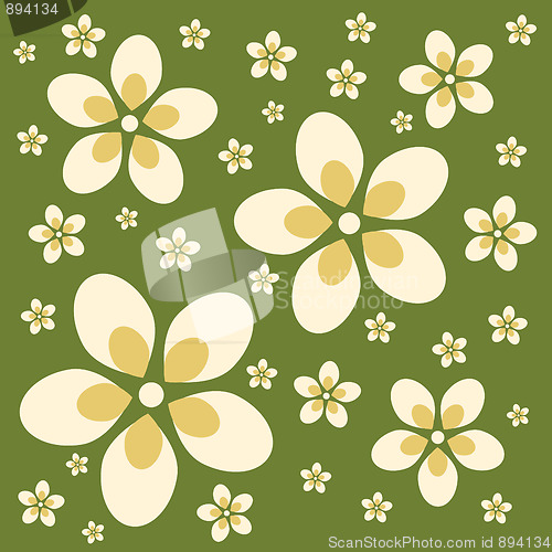 Image of Retro Flower Background