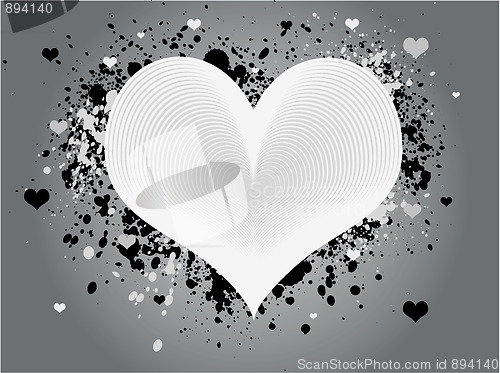 Image of Abstract Grunge Heart Design