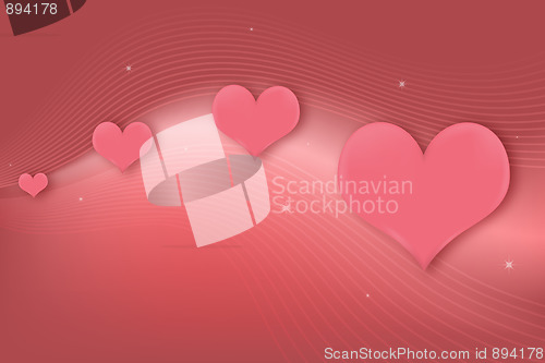 Image of Hearts Greeting Card